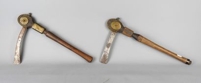 TOMA - SIERRALEONE 
Two ceremonial axes with...
