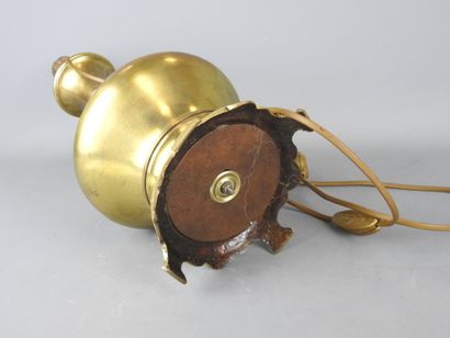 Baluster-shaped gilt-brass LAMP with partially...