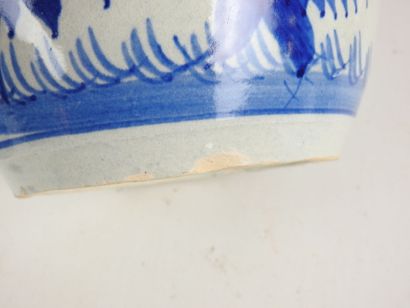 ASIA. Three covered ceramic pots decorated...