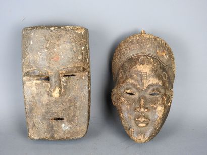COTE d'IVOIRE : Deux masques dont un DAn...