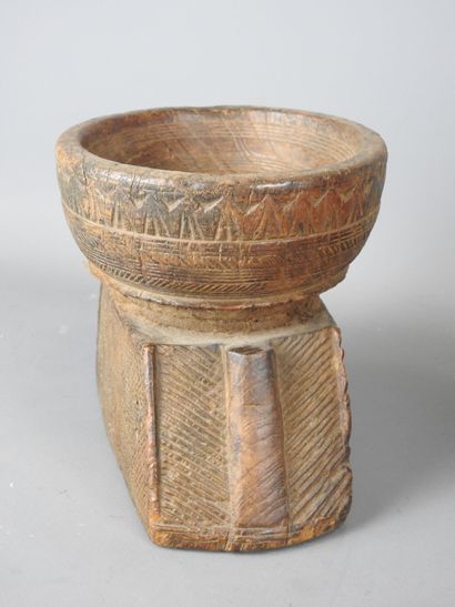 AFGHANISTAN or INDRE: Mortar element in carved...