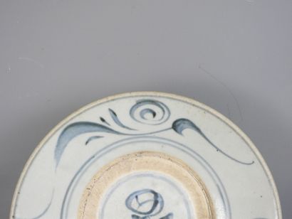 CHINE : Assiette en porcelaine de Zhangzhou...