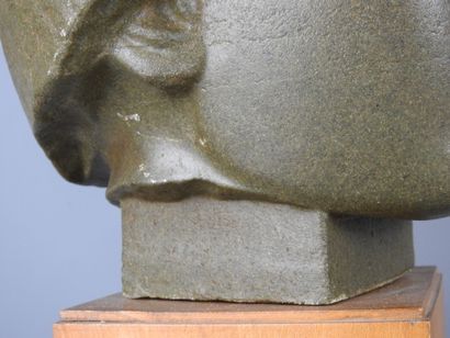 LAGASH: Head of the statue of Gudea dedicated...