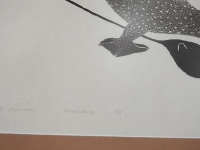 Gyta EESEEMAILEE (né en 1955) : Hunter birds....