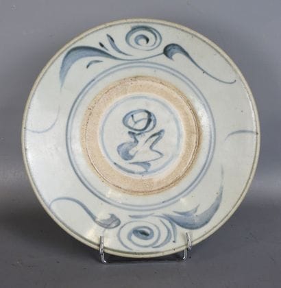 CHINE : Assiette en porcelaine de Zhangzhou...