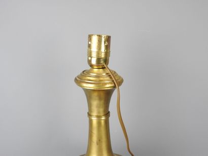 Baluster-shaped gilt-brass LAMP with partially...