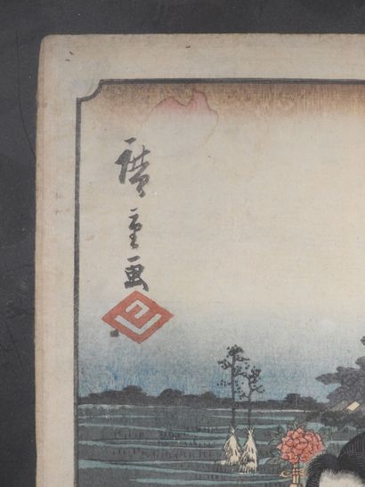 JAPAN - HIROSHIGE I and TOYOKUNI III: Fukuroi,...