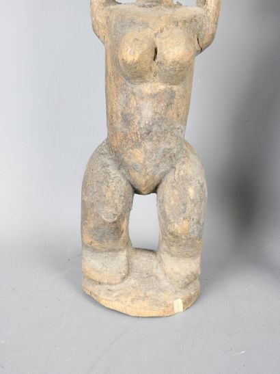 DOGON, Mali: Two statues representing female...