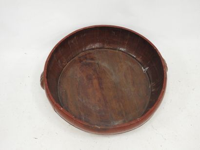 BIRMANIE : Bassine de forme circulaire en...