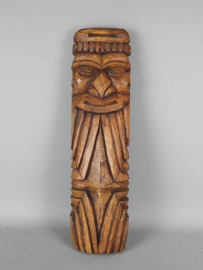 KANAK, New Caledonia: Wooden architectural...