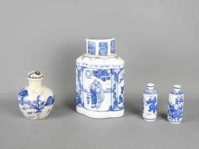 CHINE : Pot à gingembre de forme quadrilobée...