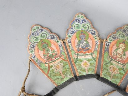 Stone amulet with carved inscription decoration....