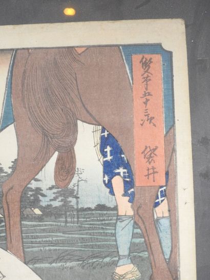 JAPAN - HIROSHIGE I and TOYOKUNI III: Fukuroi,...