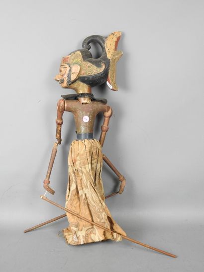 INDONESIE : Poupée du Wayang Golek en bois...