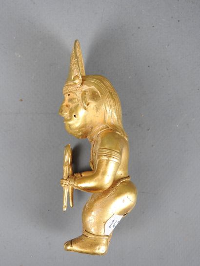 COLOMBIE : Statuette en Tumbaga (mélange...