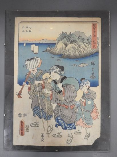 JAPAN - HIROSHIGE I and KUNISADA I (Toyokuni...