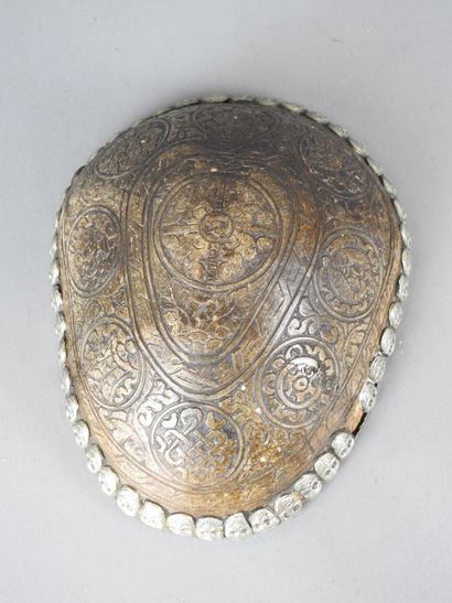 TIBET KAPALA plaqué d'argent bas titre et...