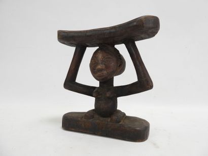 Luba-style headrest, Democratic Republic...