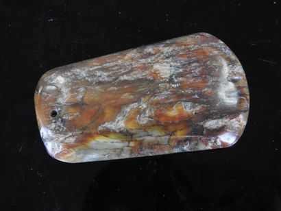 CHINA: Jade pendant. 8 x 4 cm.