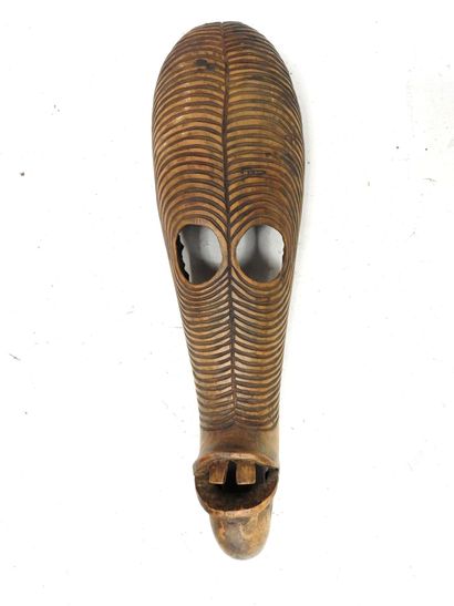 LUBA: Large Kifwebe initiation society mask...