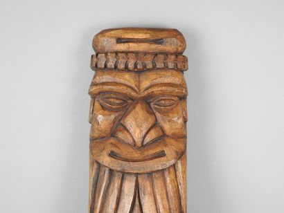 KANAK, New Caledonia: Wooden architectural...