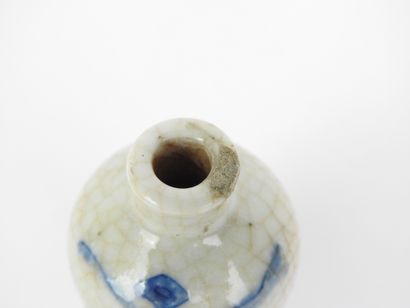 CHINA - Circa 1900
Blue-white porcelain snuff...