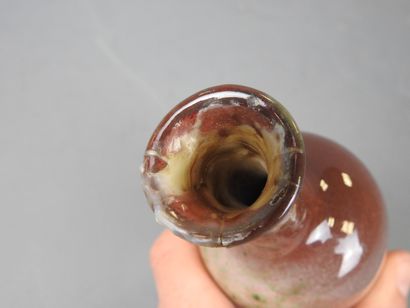 CHINA: Porcelain miniature baluster vase....