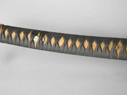 JAPAN: Katana with handle covered in shagreen...
