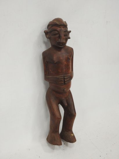 YAKA / SUKU, DR Congo: Statue of a standing...