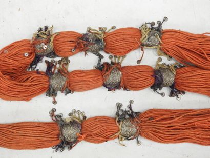 INDE : importante ceinture de moine bouddhique...