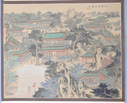KAKEMONO : Vue sur le jardin de Zhongjing....