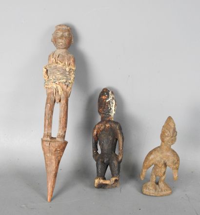 FON, Benin: Three statues including a VENAVI...