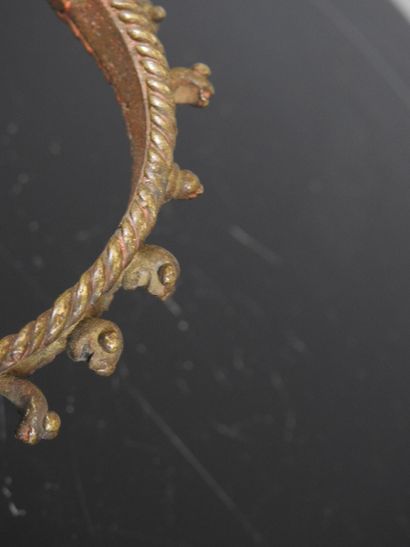 BURKINA FASO: Lobi bronze bracelet. D. 9...