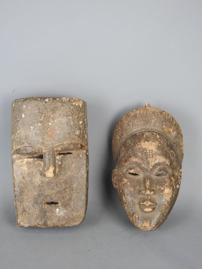 COTE d'IVOIRE : Deux masques dont un DAn...