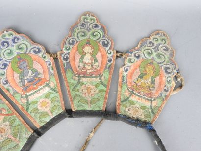 Stone amulet with carved inscription decoration....