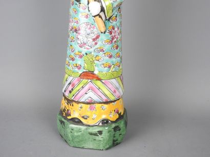 CHINA: Porcelain and polychrome enamel subject...