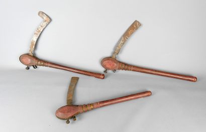 TOMA - SIERRALEONE 
Three ceremonial axes...