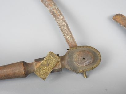 TOMA - SIERRALEONE 
Three ceremonial axes,...
