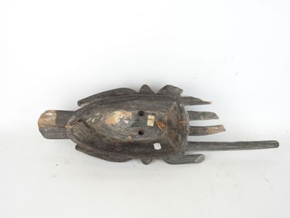 BAMBARA, Mali: Ntomo comb mask in carved...