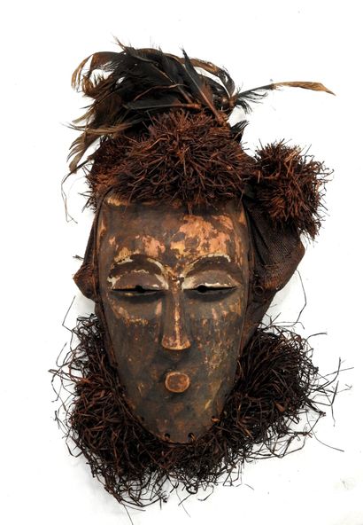 RD CONGO: KETE dance mask 
wood, pigment...