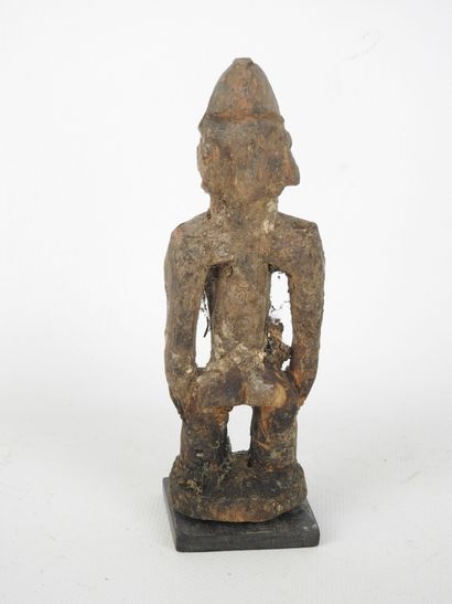 NIGERIA: Yoruba male statuette in carved...