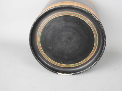 BIRMANIA: Two lacquered bamboo boxes decorated...