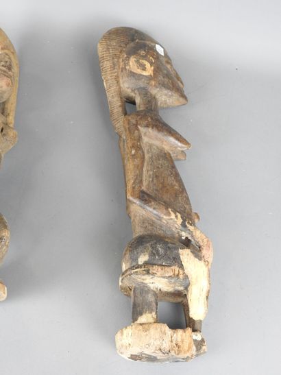 DOGON, Mali: Two statues representing female...