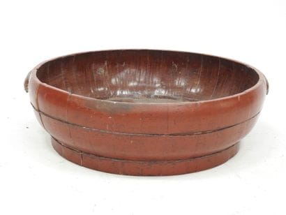 BIRMANIE : Bassine de forme circulaire en...