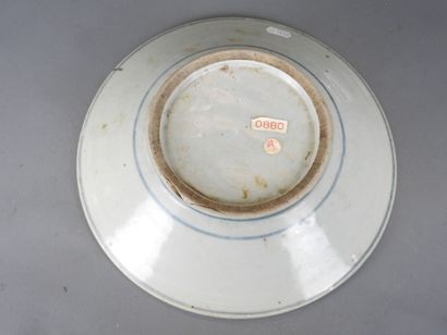 CHINE : Assiette en porcelaine de Zhangzhou...