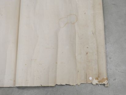 KAKEMONO : Peinture sur rouleau à l'encre...