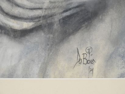DUBOIS (XXe) : portrait de femme d'Afrique...