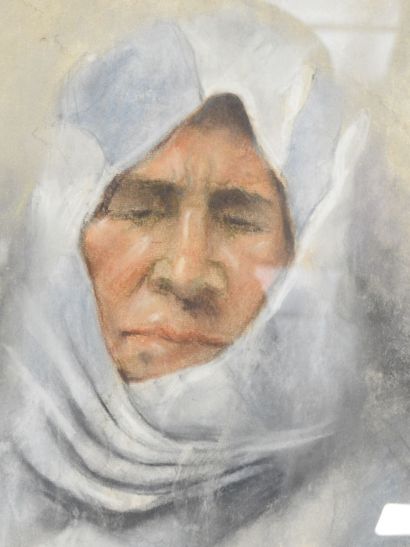 DUBOIS (XXe) : portrait de femme d'Afrique...