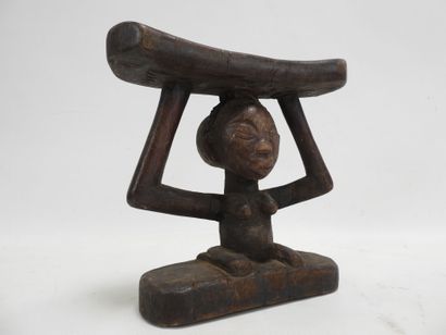 Luba-style headrest, Democratic Republic...