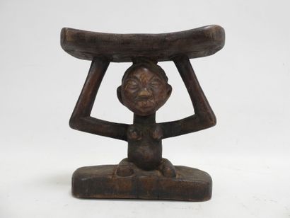 Luba-style headrest, Democratic Republic...